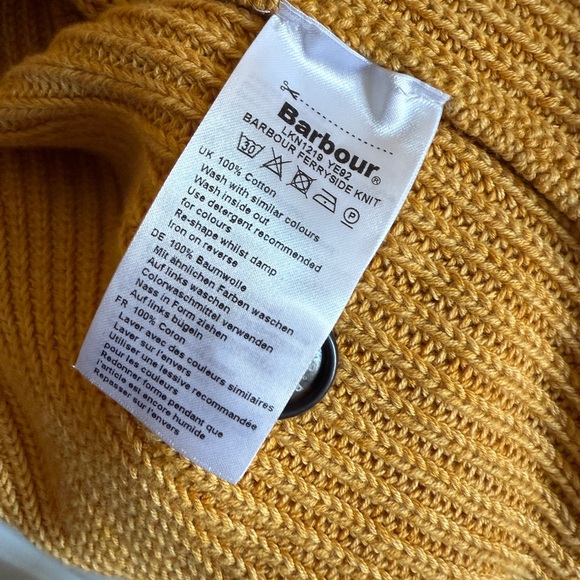 Barbour mustard cotton cardigan - Picture 3 of 3